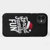 強制家族おもしろいパーティー懇親会皮肉クリスマス Case-Mate iPhoneケース (裏面(横))