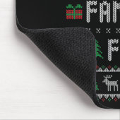 強制家族で楽しい面白いダサいクリスマスセーター マウスパッド (コーナー)
