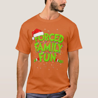 強制家族の楽しみ クリスマス マッチングファミリーパジャマ Tシャツ