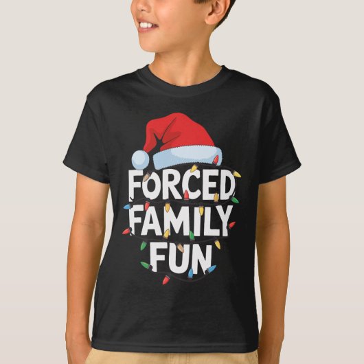 強制家族エンタメ クリスマス Tシャツ (正面)