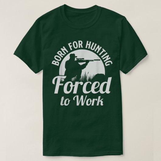 強制生まれ狩り用狩りおもしろい狩り Tシャツ (デザイン正面)