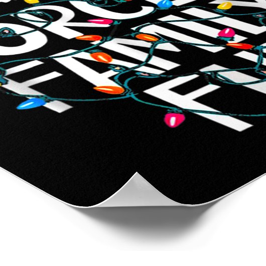 強制的な家族おもしろい皮肉なクリスマスおもしろい ポスター (角)