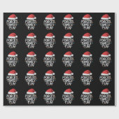 強制的な家族おもしろい皮肉なクリスマスおもしろい ラッピングペーパー (フラット)