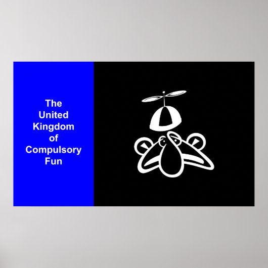 強制統一されたおもしろい国 ポスター (正面)