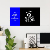 強制統一されたおもしろい国 ポスター (ホームオフィス)