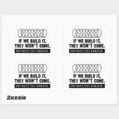 強制縁ど! 長方形シール (シート)