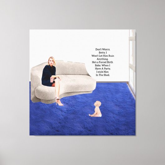 強制誕生ベビーストレッチキャンバス印刷 キャンバスプリント (正面)