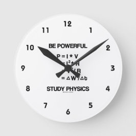強力である（動力方程式）勉強物理学 ラウンド壁時計