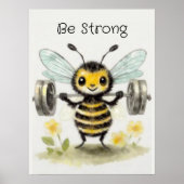 強力でカスタマイズ可能 ポスター (正面)