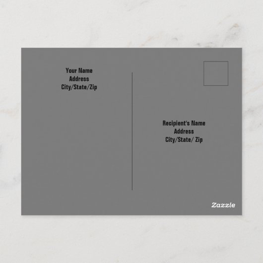 強力でキノコの犬のパパかわいい白い子犬を抱く ポストカード (裏面)