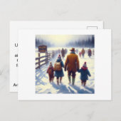 強力で自由なカナダ、文言、カード シーズンポストカード (正面/裏面)