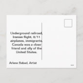 強力で自由なカナダ、文言、カード シーズンポストカード (裏面)