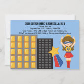 強力なすごい女の子の誕生日の招待状 招待状 (正面)