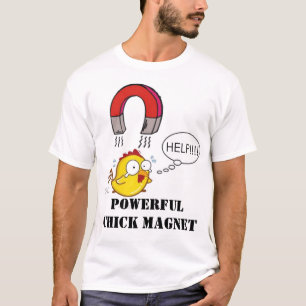 強力なひよこの磁石 Tシャツ