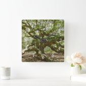 強力なエンジェルオークの壁時計 スクエア壁時計 (ホーム)