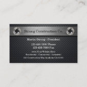 強力なカスタム建築名刺 名刺 (正面)