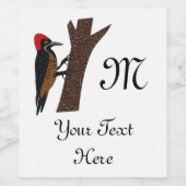 強力なキツツキ ワインラベル (シングルラベル)