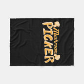 強力なキノコの選択 フリースブランケット (正面(横))