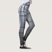 強力なグレージオメトリメッシュ効果レギンス レギンス (右)