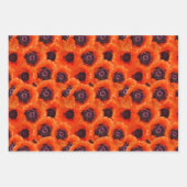 強力なケシ ラッピングペーパーシート (正面3)