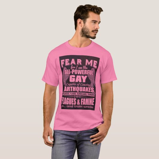 強力なゲイ Tシャツ (正面フル)