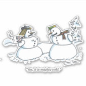 強力なコールドステッカー シール (正面)