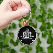 強力なゴリラは筋肉をポンプ キーホルダー (手)