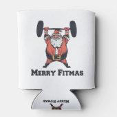 強力なサンタクロース重量挙げ 缶クーラー (裏面)