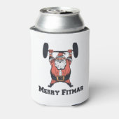 強力なサンタクロース重量挙げ 缶クーラー (缶裏面)