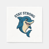 強力なスプラッシュTシャツを維持 スタンダードカクテルナプキン (正面)