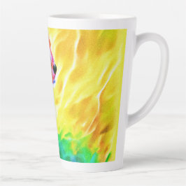 強力なチーテ絵画ー動物。買今 カフェラテマグ