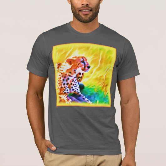 強力なチーテ絵画ー動物。買今 Tシャツ (正面)