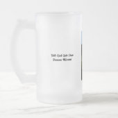 強力なテーブルロックダム曇りガラスのビアマグカップ フロストグラスビールジョッキ (左)