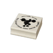 強力なトレーニングシルエット差出人住所 ラバースタンプ (スタンプ)