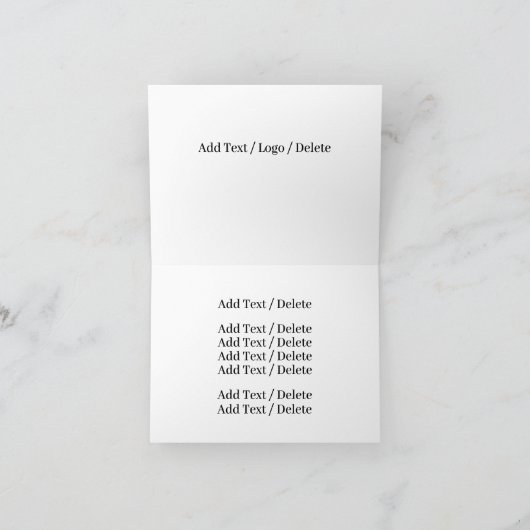 強力なハゲ・イーグルとアメリカ国旗のノートカード サンキューカード (内部)