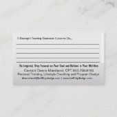 強力なハート名刺 名刺 (裏面)