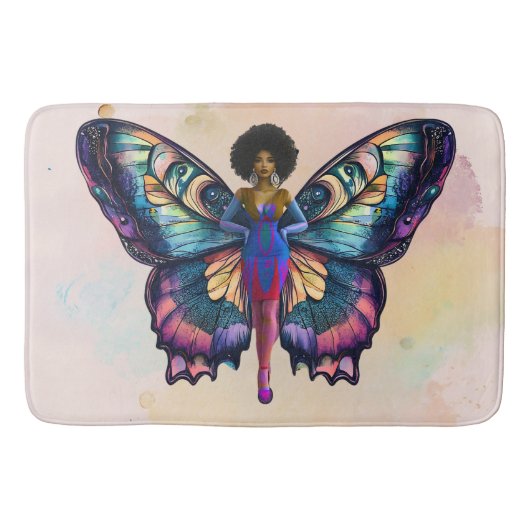 強力なバタフライ効果（画像） バスマット (正面)