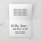 強力なバルドイーグルホリデーカード カード (内部)