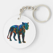 強力なパンサーアート キーホルダー (裏面)