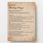 強力なヒーリング祈りの言葉バイパドレピオプラーク フォトプラーク (正面)