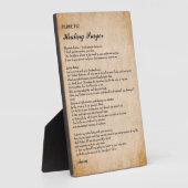 強力なヒーリング祈りの言葉バイパドレピオプラーク フォトプラーク (側面)