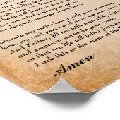 強力なヒーリング祈りの言葉バイパドレピオ ポスター (角)