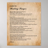 強力なヒーリング祈りの言葉バイパドレピオ ポスター (正面)