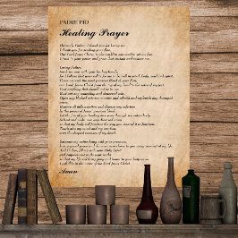 強力なヒーリング祈りの言葉バイパドレピオ ポスター