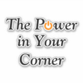 強力なビジネス最高のモチベーション シール (正面)