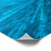 強力なブルーエネルギーのバースト |ポスター ポスター (角)