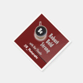 強力なプロモはっきりしたーションコー感謝していヒー スタンダードカクテルナプキン (角)