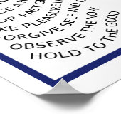 強力なポスターを続ける ポスター (角)