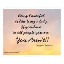 強力なマーガレット・サッチャーであること