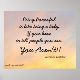 強力なマーガレット・サッチャーであること ポスター